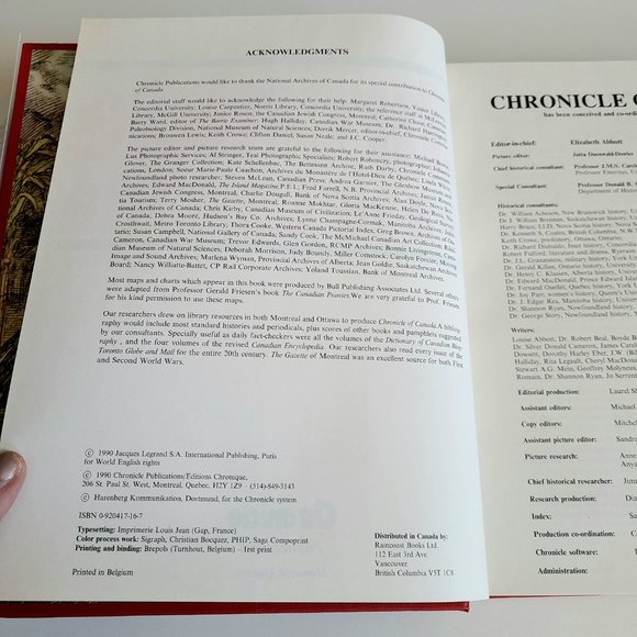 Chronicle of Canada book. 1990. - Picture 6 of 14